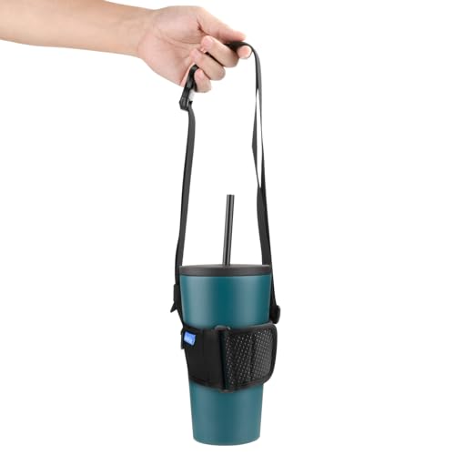 Xxerciz Tumbler Carrier Holder Water Bottle Holder with Adjustable Shoulder Strap Portable Water Bottle Sling for Walking - Image 3