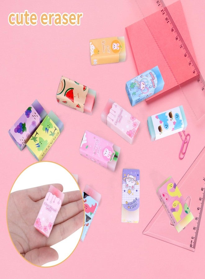 DODHEG 24 Pcs Eraser Fruit Eraser for Articles Prizes Gifts Party Favors - Image 3