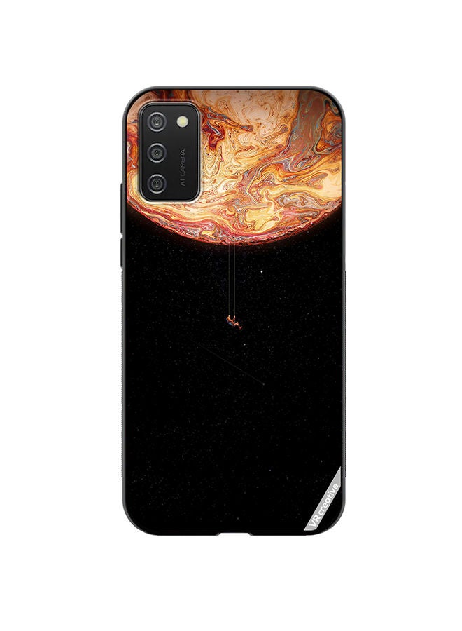VR CREATIVE Protective Case Cover For Samsung Galaxy A02s Black Galaxy Design Multicolour - Image 1