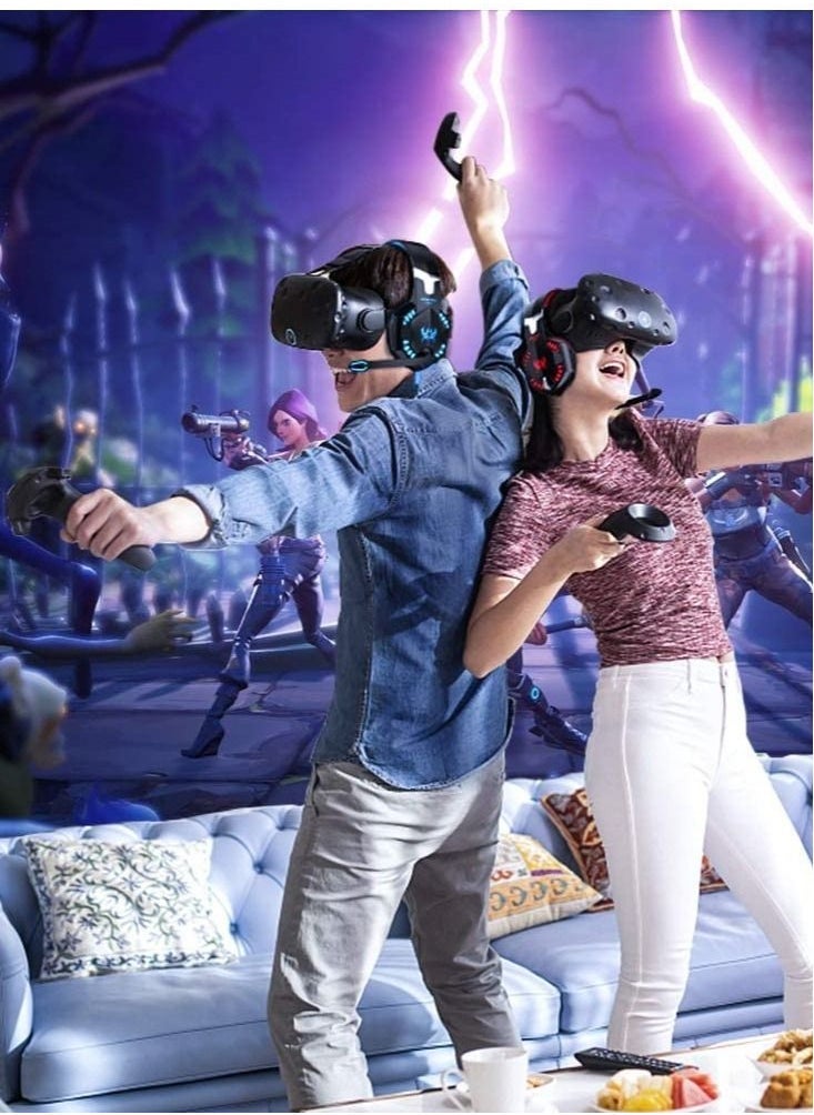 general G2000 Gaming Headset Deep Bass Computer Game Headphones with microphone LED Light for computer PC Gamer (Red) - Image 2