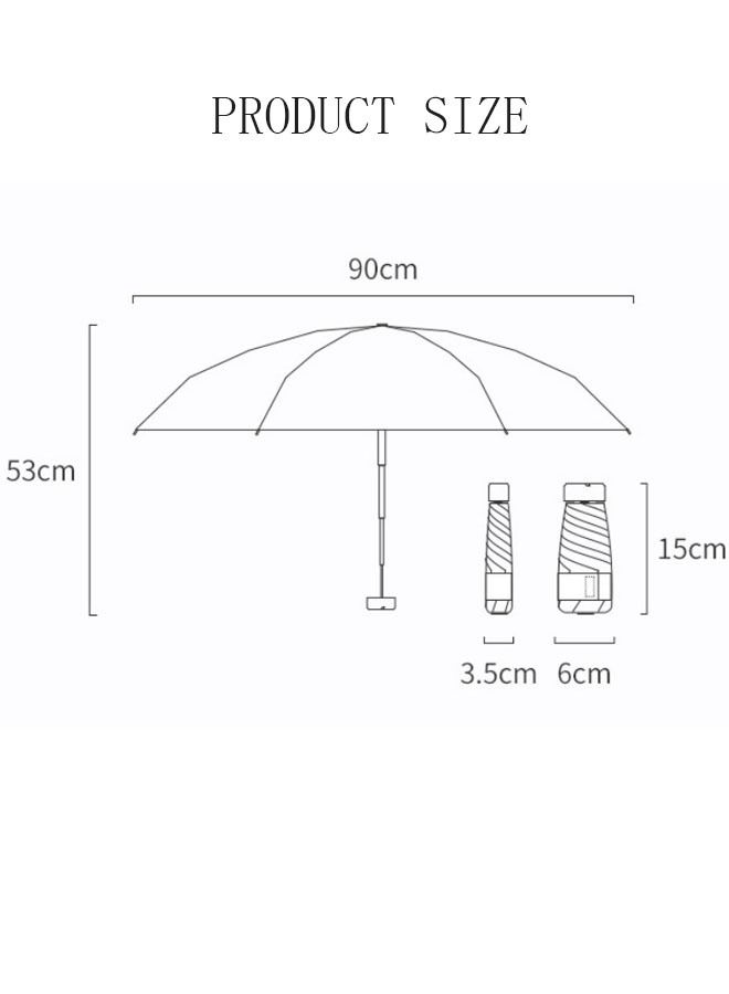 DUNISO Mini Umbrella Windproof Folding Travel Umbrella Anti-UV Sun And Rain Umbrellas Compact Portable For Women and Men - Image 4