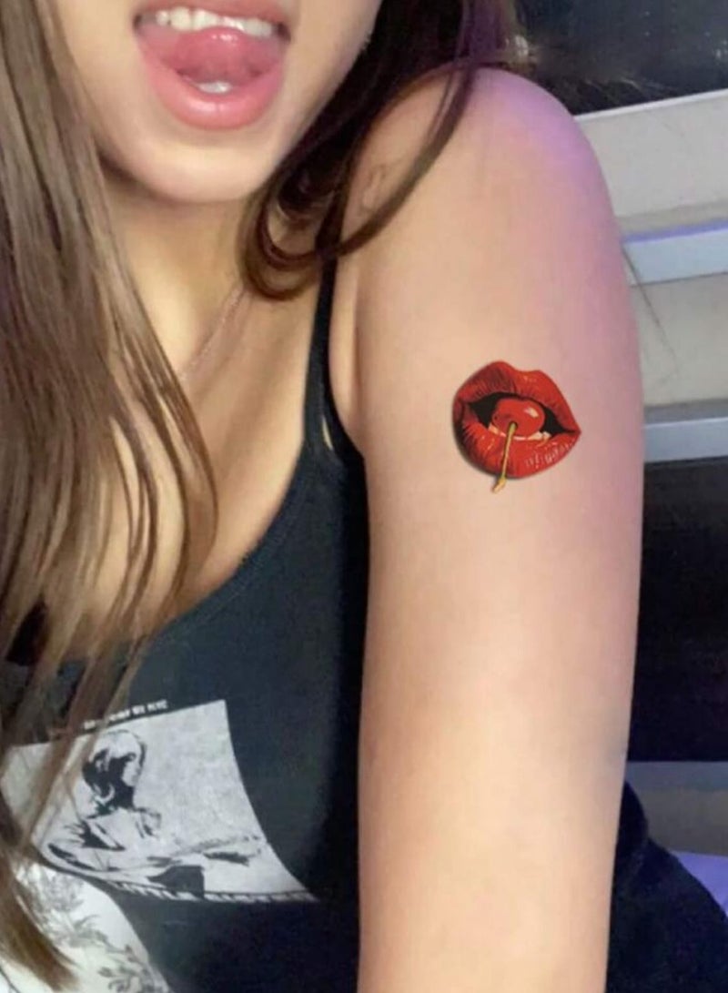 Large 3D Temporary Tattoo Stickers for Women – 2 Pieces (Assorted Designs) - Image 2