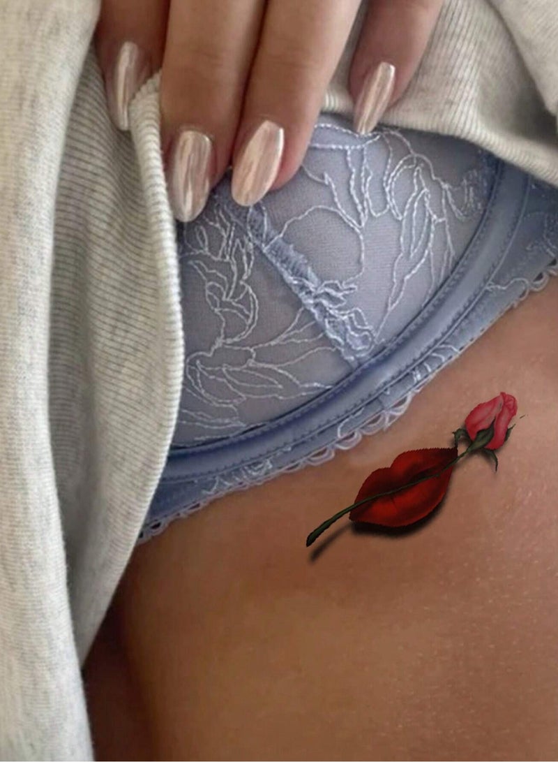 Large 3D Temporary Tattoo Stickers for Women – 2 Pieces (Assorted Designs) - Image 4