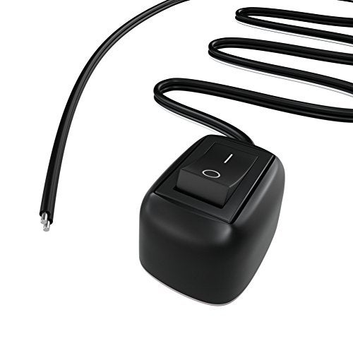 Jtron Car DIY Switch Water Drop Shape Button Switches Off/ON DC 12V for Fog Lights, DRL,LED Light Bar, etc （Cable:78.7" in - Image 3