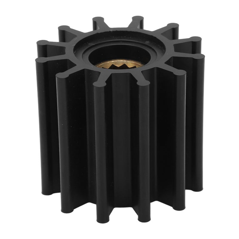 Water Pump Impeller: 12 Blades Copper & Rubber Material - High Wear Resistant Marine Impeller Replacement for GM 454, Ford 351 Marine Engine Cooling, Water Transfer, Bilge Water Pumping - Image 5