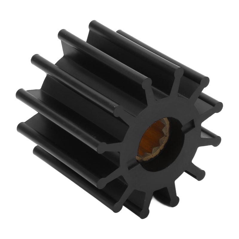 Water Pump Impeller: 12 Blades Copper & Rubber Material - High Wear Resistant Marine Impeller Replacement for GM 454, Ford 351 Marine Engine Cooling, Water Transfer, Bilge Water Pumping - Image 3