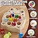 edutree Wooden Magnetic Fishing Game for Toddlers 13 Montessori Sensory Busy Board Fine Motor Skills Toys for 1 2 3 Years Old Boys Girls Frog BFish Game - Image 4