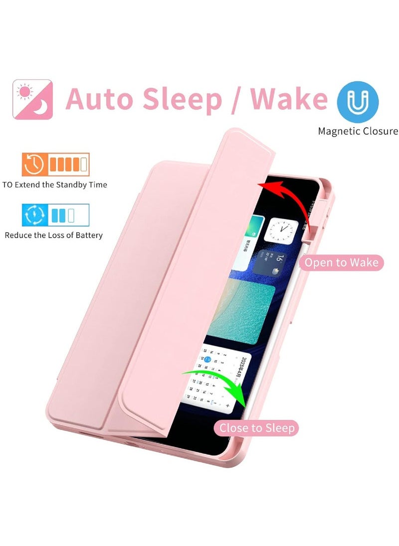Generic - Pad 6/Pad 6 Pro Case 11.0 inch Auto Wake & Sleep Slim Trifold Stand Case Cover with Pencil Holder Clear Trasparent Back Shell Csae for Xiaomi Pad 6 - Image 1