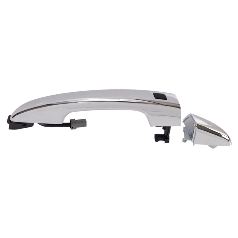 TRQ Front Right Exterior Door Handle Chrome Passenger Side Compatible with 2015-2019 Hyundai Sonata - Image 3
