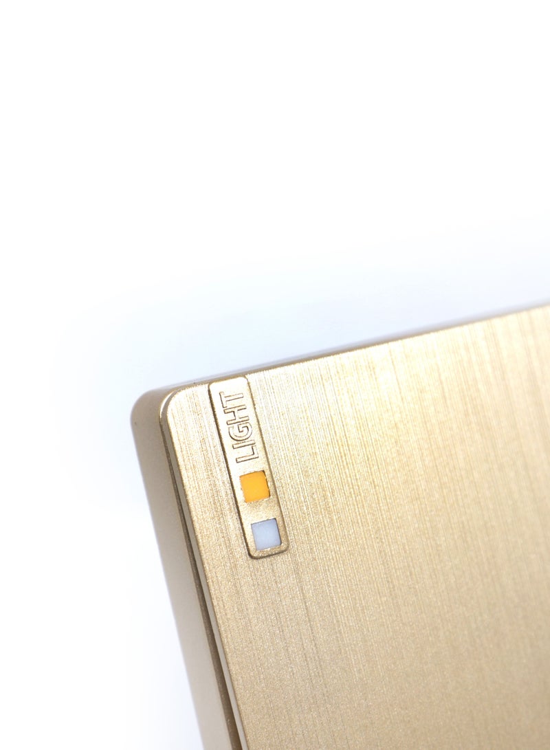 Happy Light Electric wall switch single button tripartite line, golden piano design - Image 3