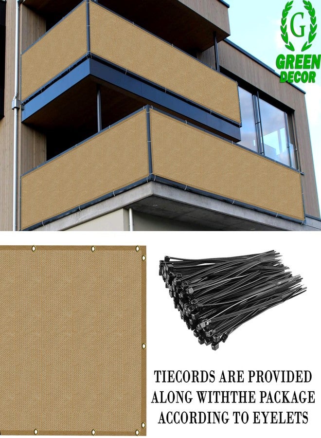 GREEN DECOR HDPE Fabric Self Fold Baby Kids Safety Net Protector for Balcony & Staircase Railing Guard,Balcony Stairway Net Baby Safety Products for Indoor&Outdoor(Beige Color, 1X9 MTR) - Image 5