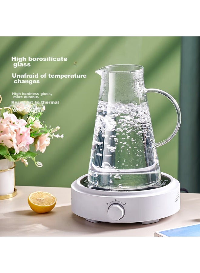Gianxi Large Capacity Cold Water Pitcher, Heat-resistant High Borosilicate Glass Pitcher For Home Use, Single Pitcher Holiday Gift, 1.8l - Image 3