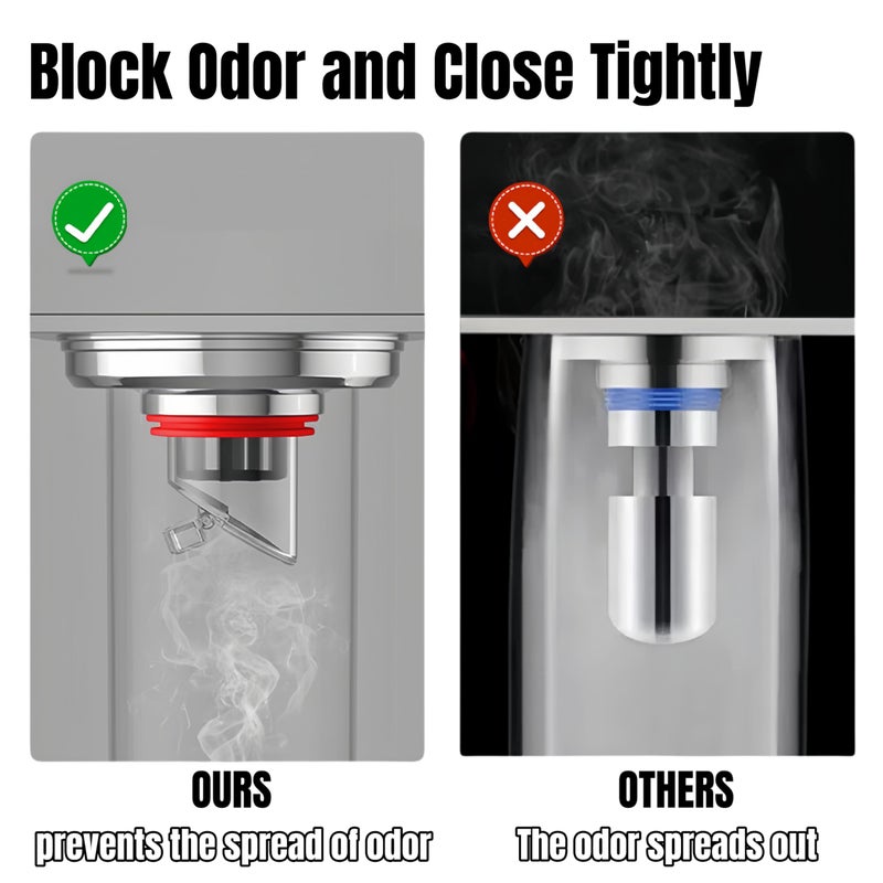 COLDDD Odor Proof Floor Drain, Shower Drain Plus, Anti-Odor, Prevent Backflow, Prevent Odor Dispersion in Bathrooms, and Kitchens (Fit 1.5''-2.0'' Caliber) (1) - Image 3