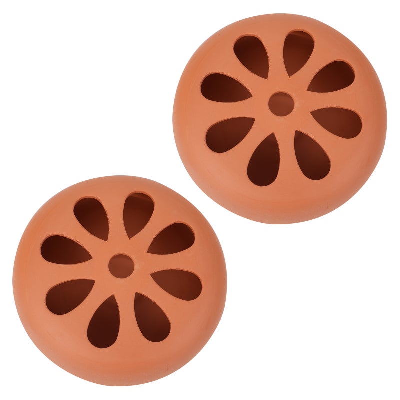 2pcs Terracotta Burner Portable Holder For Home Patio Pool Side Camping Hiking Fishing - Image 3