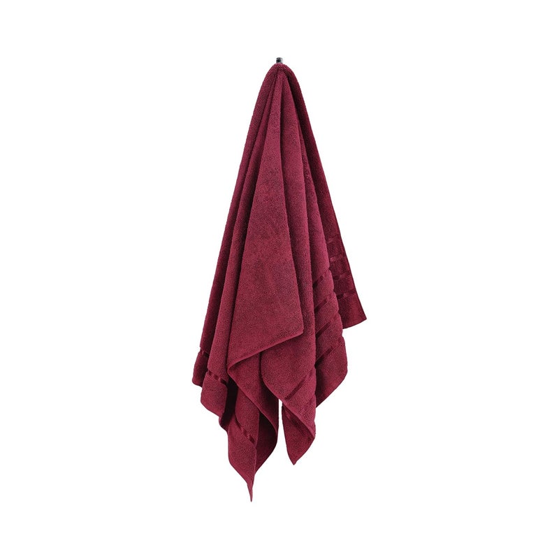 SPREAD SPAIN 100 Cotton Towels for Bath Towels for Bath Large Size Roman Bath Towel Soft Fluffy and Absorbent 600 GSM 1 Piece Bath Towel for MenWomen 75 cms x 150 cms Marsala New - Image 2