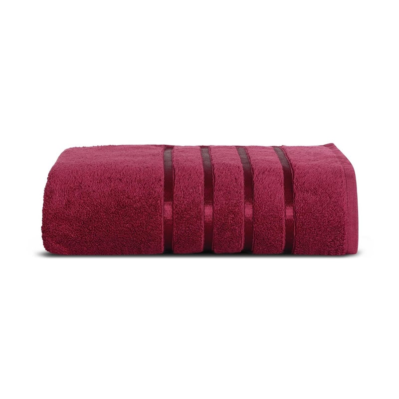 SPREAD SPAIN 100 Cotton Towels for Bath Towels for Bath Large Size Roman Bath Towel Soft Fluffy and Absorbent 600 GSM 1 Piece Bath Towel for MenWomen 75 cms x 150 cms Marsala New - Image 3