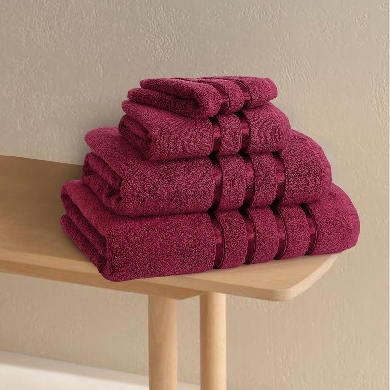 SPREAD SPAIN 100 Cotton Towels for Bath Towels for Bath Large Size Roman Bath Towel Soft Fluffy and Absorbent 600 GSM 1 Piece Bath Towel for MenWomen 75 cms x 150 cms Marsala New - Image 5