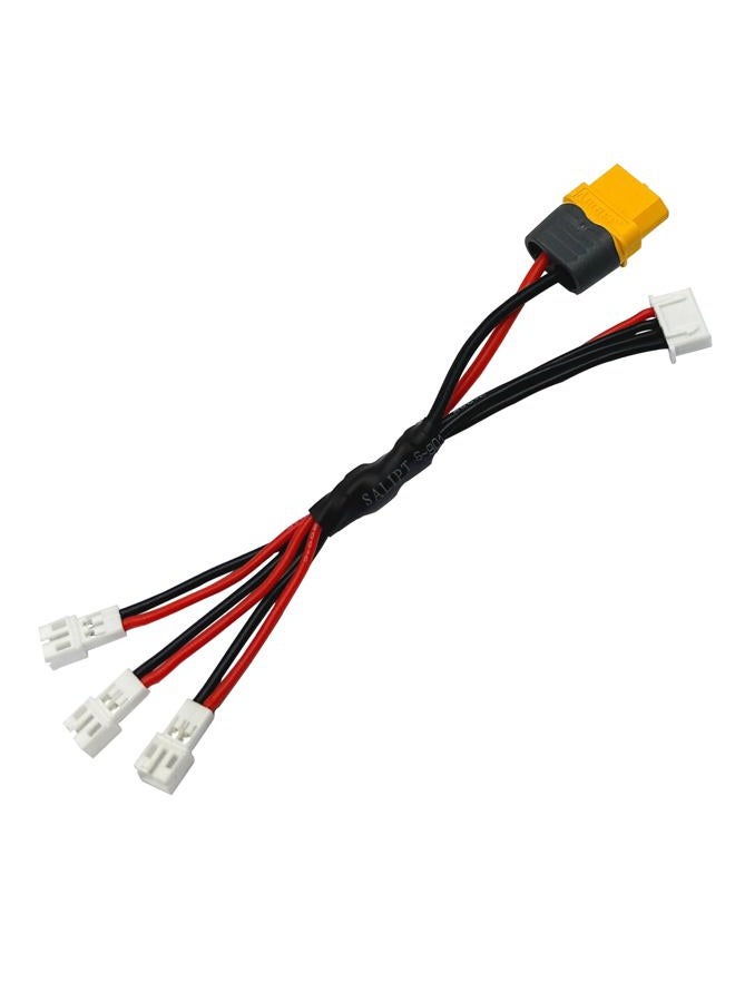 FLY RC 3X JST-PH2.0 to XT60 Parallel Battery Charging Cable 12cm for Mobula 6 7 Tinyhawk Ⅱ M6D D6PRO SCX24 Car Batteries with PH2.0 Plugs - Image 1