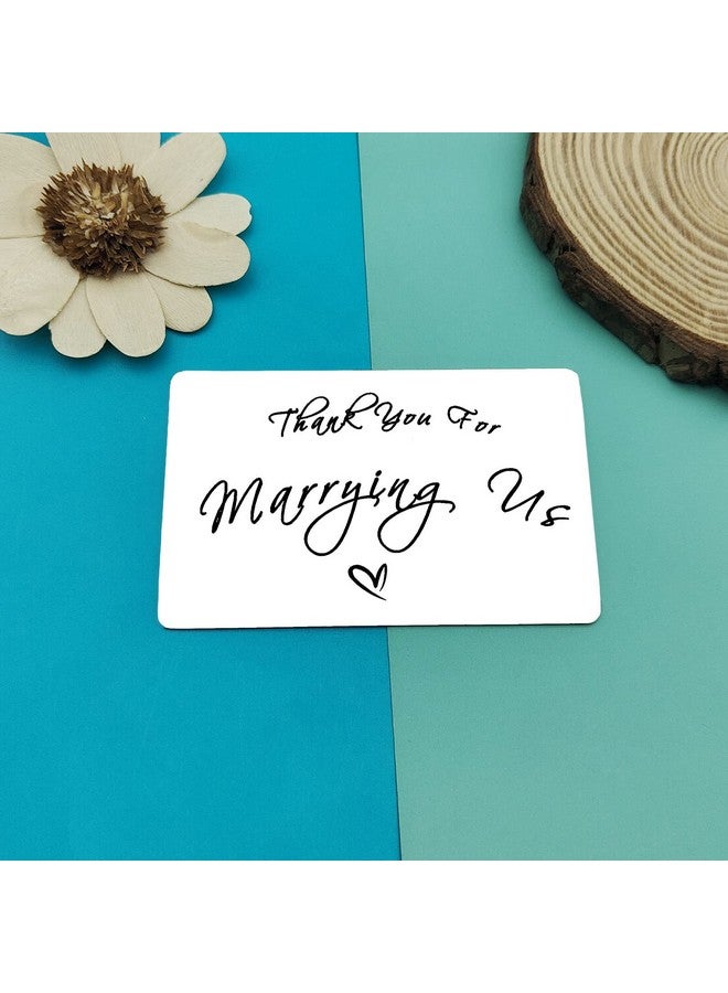 Dabihu Wedding Officiant Gift Wedding Officiant Thank You Gift Engraved Wallet Card Gift Thank You For Marrying Us Appreciation Gift Marriage Officiant Pastor Priest Deacon Gift From Bride And Groom  - Image 3