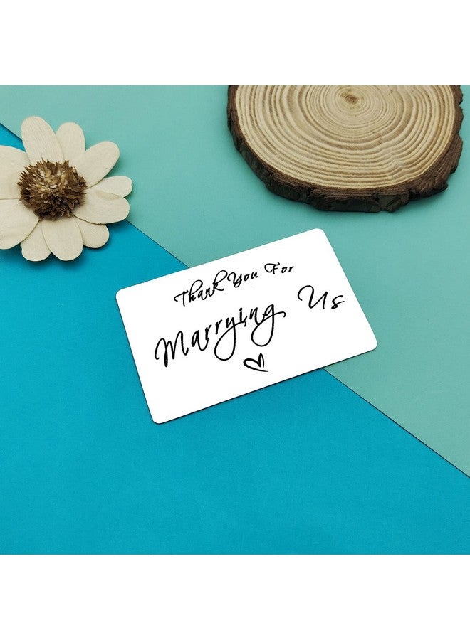 Dabihu Wedding Officiant Gift Wedding Officiant Thank You Gift Engraved Wallet Card Gift Thank You For Marrying Us Appreciation Gift Marriage Officiant Pastor Priest Deacon Gift From Bride And Groom  - Image 5