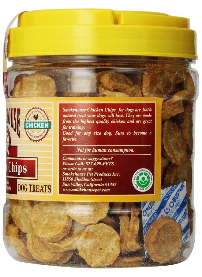 Smokehouse - 100Percent Natural Chicken Chips Dog Treats, 1Pound - Image 1