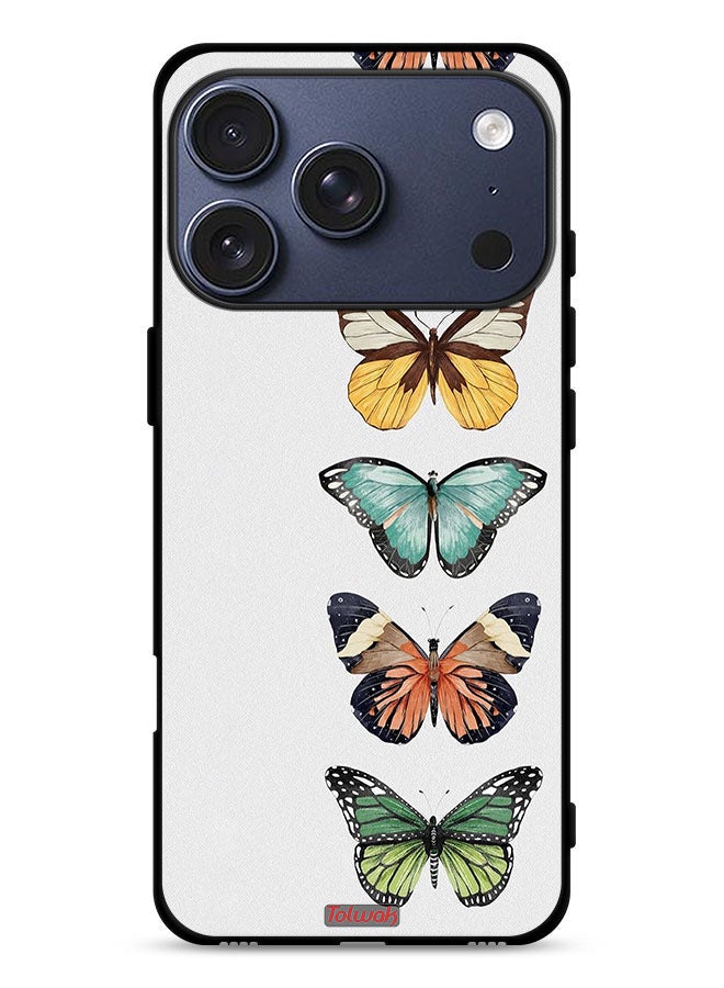 Tolwak Apple iPhone 17 Pro Protective Case Cover Four Butterflies - Image 1
