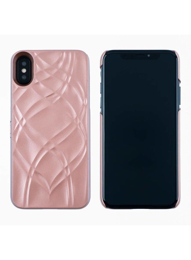 W7ETBEN iPhone Xs Max Case,Hidden Back Mirror Wallet Case with Stand Feature and Card Holder for Apple iPhone Xs MAX 6.5" (Rose Gold) - Image 2
