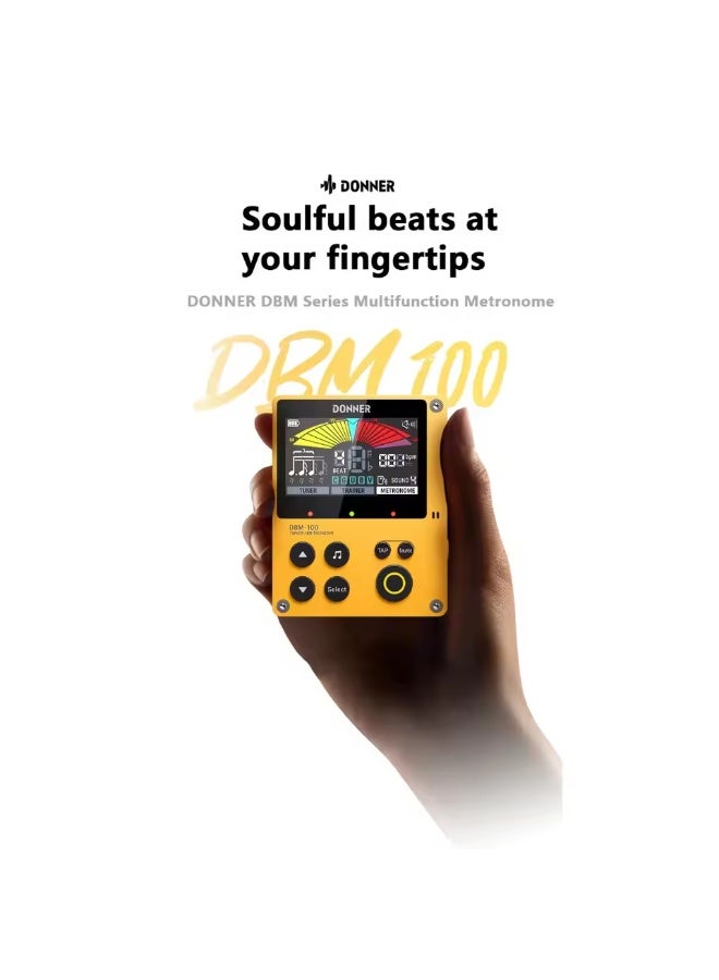 DONNER DBM-100 Electronic Metronome For Guitar, Piano, Guzheng, Drums and Metronome For Musical Instruments Portable Custom - Image 1