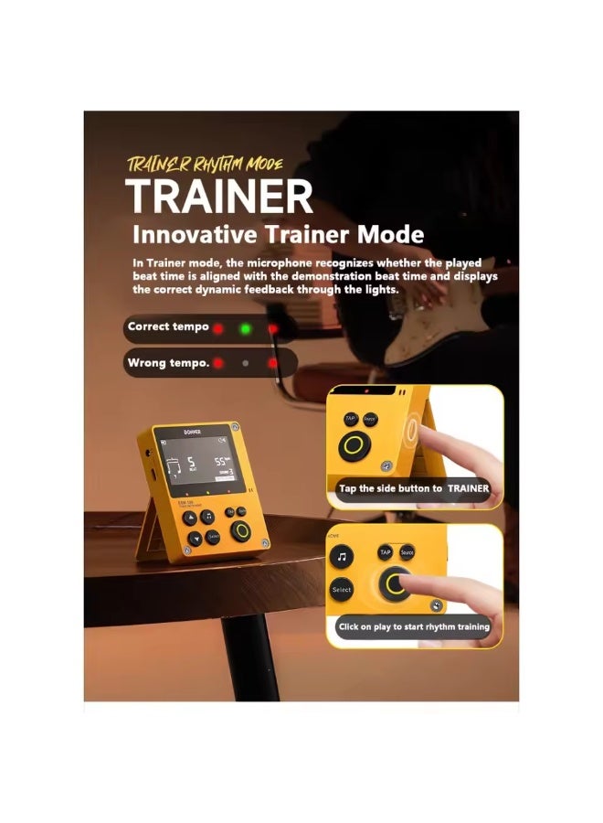 DONNER DBM-100 Electronic Metronome For Guitar, Piano, Guzheng, Drums and Metronome For Musical Instruments Portable Custom - Image 4