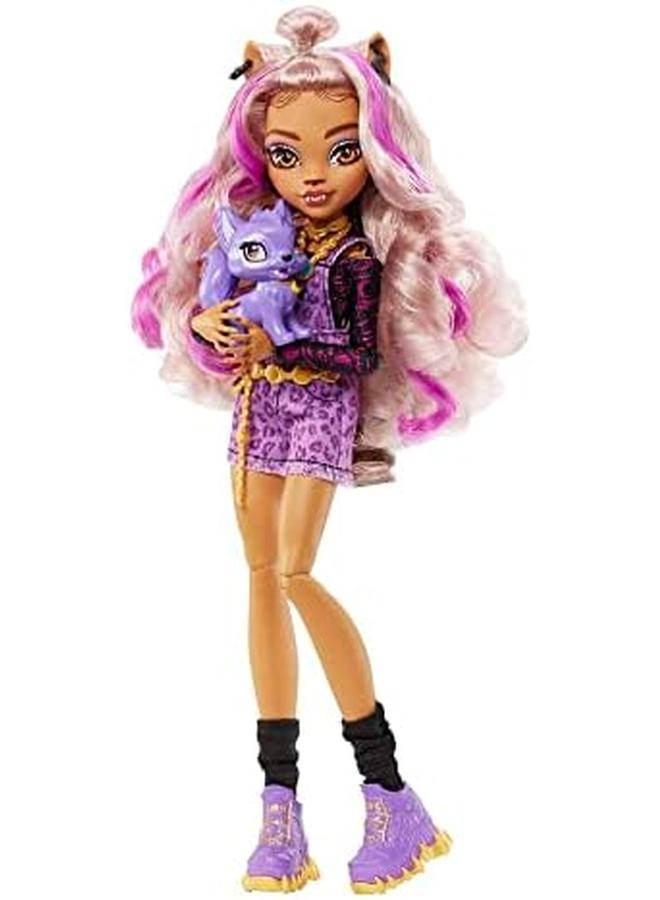 Mattel Games Monster High Doll Frankie Stein With Pet Blue And Black Streaked Hair - Image 4