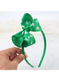 HOXIEYA HOXIEYA St. Patrick's Day Bow Headbands for Women & Girls - Green Shamrock Hair Hoop with Lucky Bow Design - Irish Party Supplies, Parade Costumes, Festive Hair Accessories  - Image 5