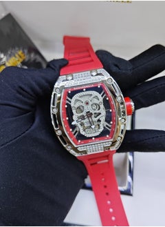 Madina Timeless Elegance: Men's Skeleton Dial Luxury Watch 