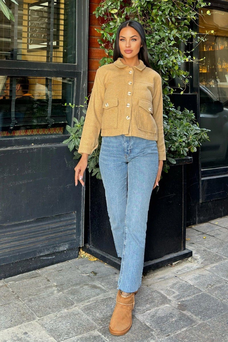 Weshaya Jacket Women Caramel - Image 5