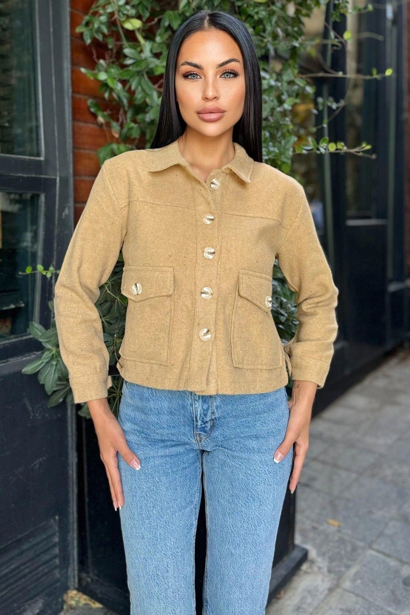 Weshaya Jacket Women Caramel - Image 3