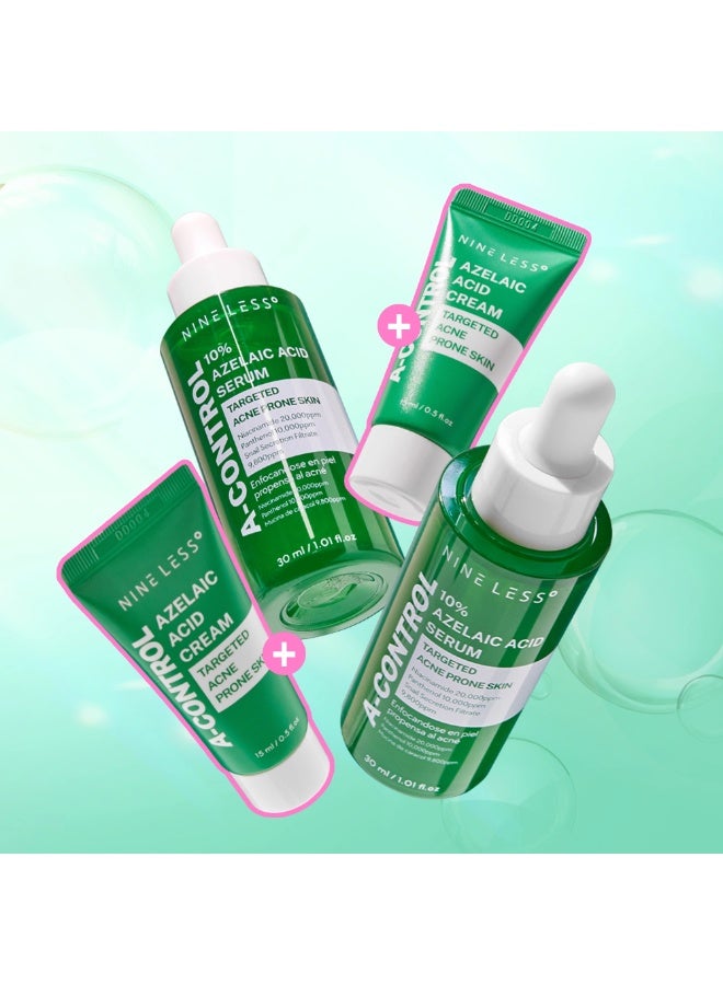 نايلس [NINELESS] Azelaic Acid Serum Duo Set (Free Gift  Azelaic Acid Cream 15ml (2ea)) - Image 2