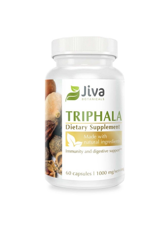 Jiva BOTANICALS Triphala Supplement Organic Triphala Capsules Made With Amalaki Bibhitaki And Haritaki Powder Triphala Powder Extracts Capsules For Digestive & Immune System 60 Vegan Capsules - Image 2