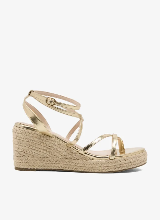 ELLA Multi-Strap Mid Wedge Sandal