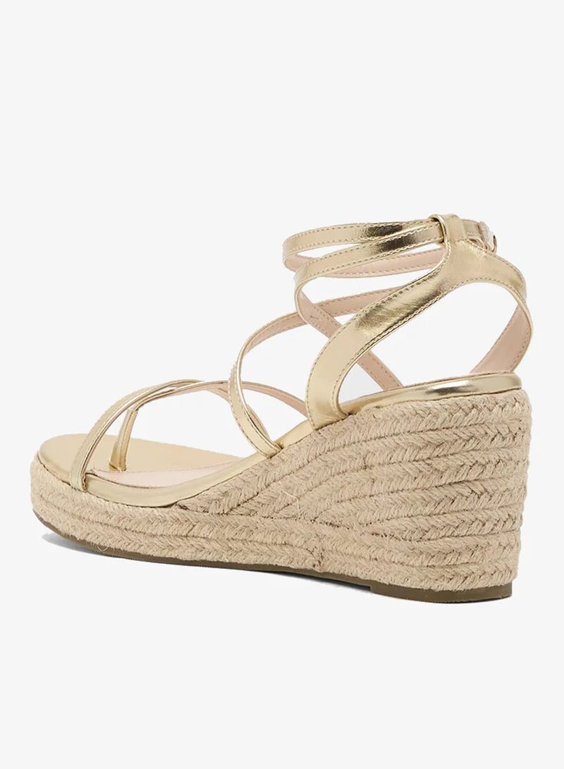 ELLA Multi-Strap Mid Wedge Sandal