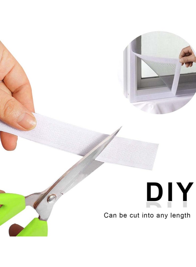 SYOSI Hook and Loop Tape Velcro Tape Adhesive Strip Self Sticky Back Fastening Heavy Duty Reusable Double Sided 8M 2CM - Image 5