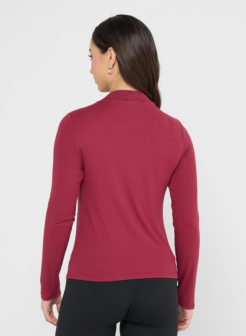 جينجر بيسيكس بلوزة بأكمام طويلة ورقبة عالية - Image 2