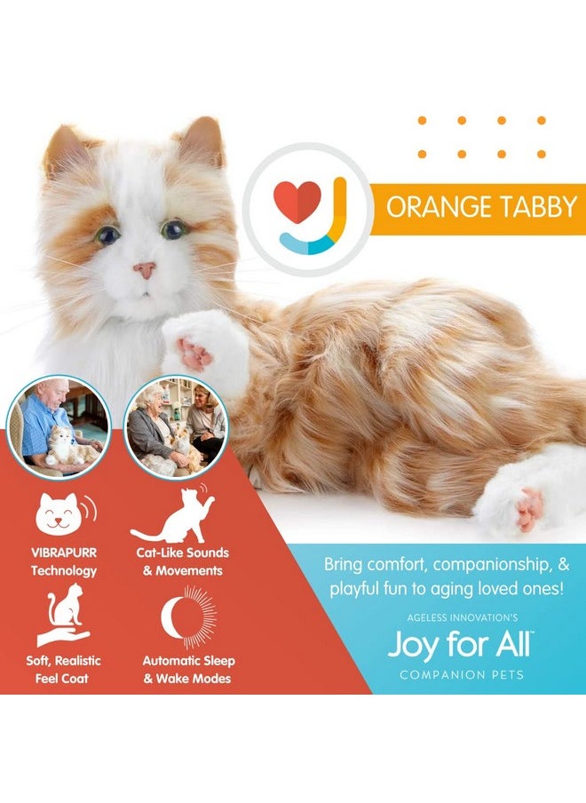 Joy for All - Orange Tabby Cat - Interactive Companion Pets - Realistic & Lifelike  - Image 4