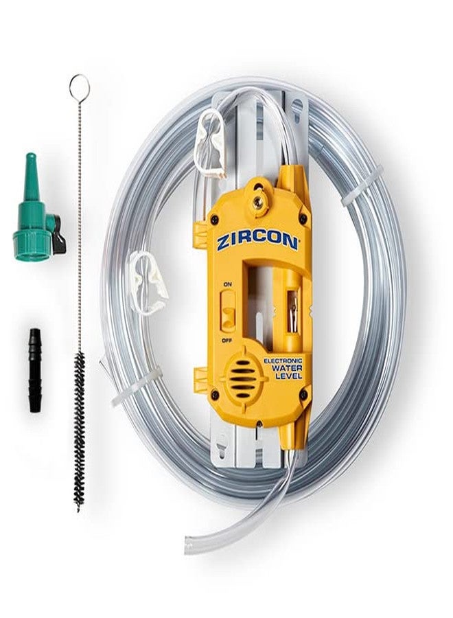 Zircon Electronic Water Level 25 Contractor Kit with 50 Ft Hose and Accessories, Yellow - Image 2