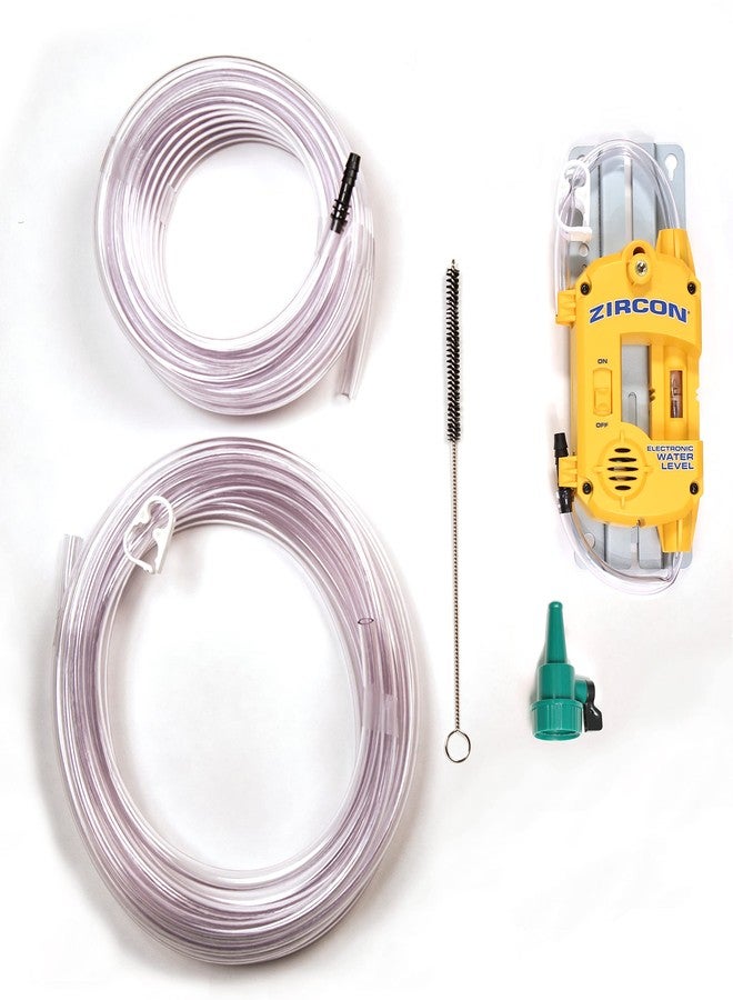 Zircon Electronic Water Level 25 Contractor Kit with 50 Ft Hose and Accessories, Yellow - Image 1