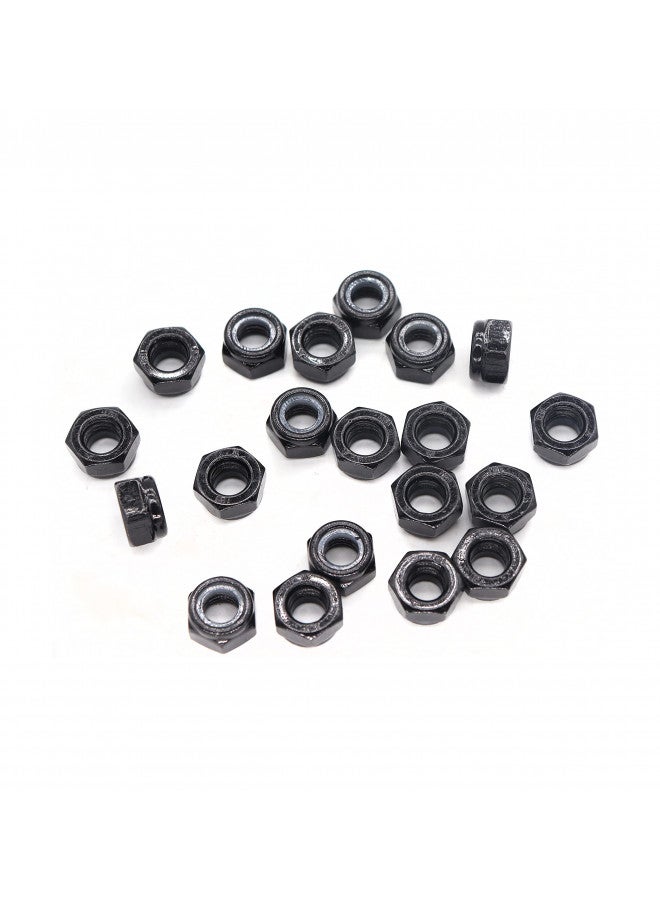 binifiMux 30Pcs M6-1.0mm Black Zinc Plated Nylon Lock Nuts Inserted Hex Self Clinching Nuts - Image 4