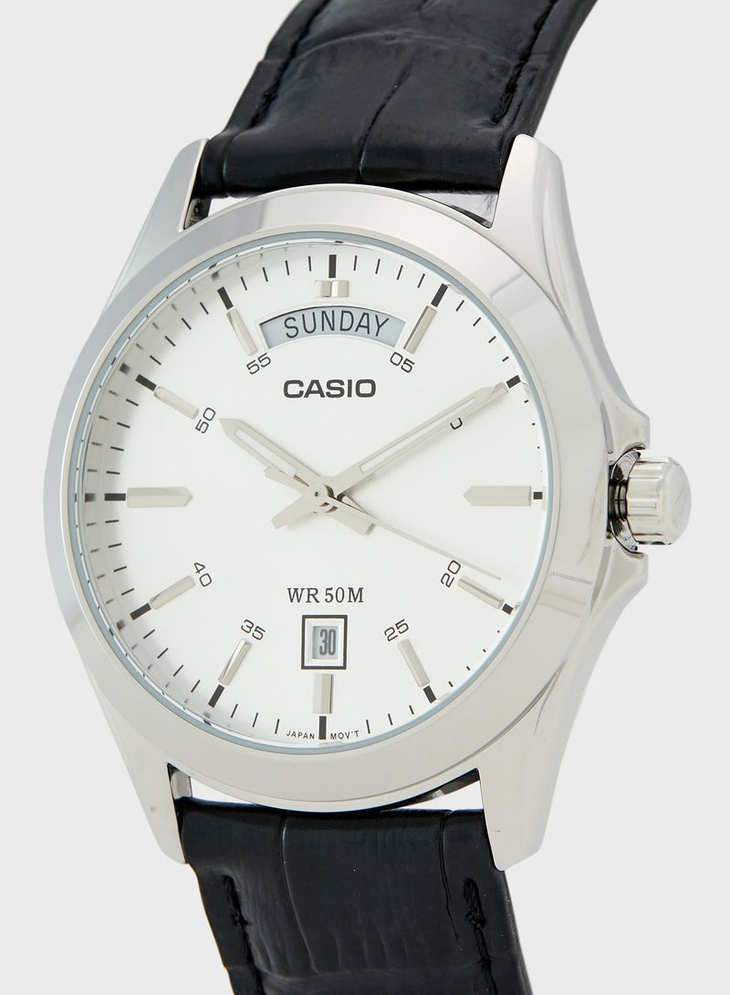 CASIO Classic Leather Strap Analog Watch - Image 2