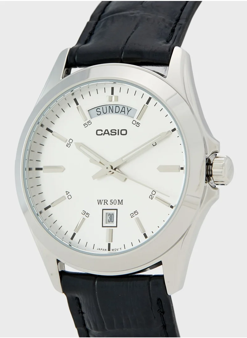 CASIO Classic Leather Strap Analog Watch