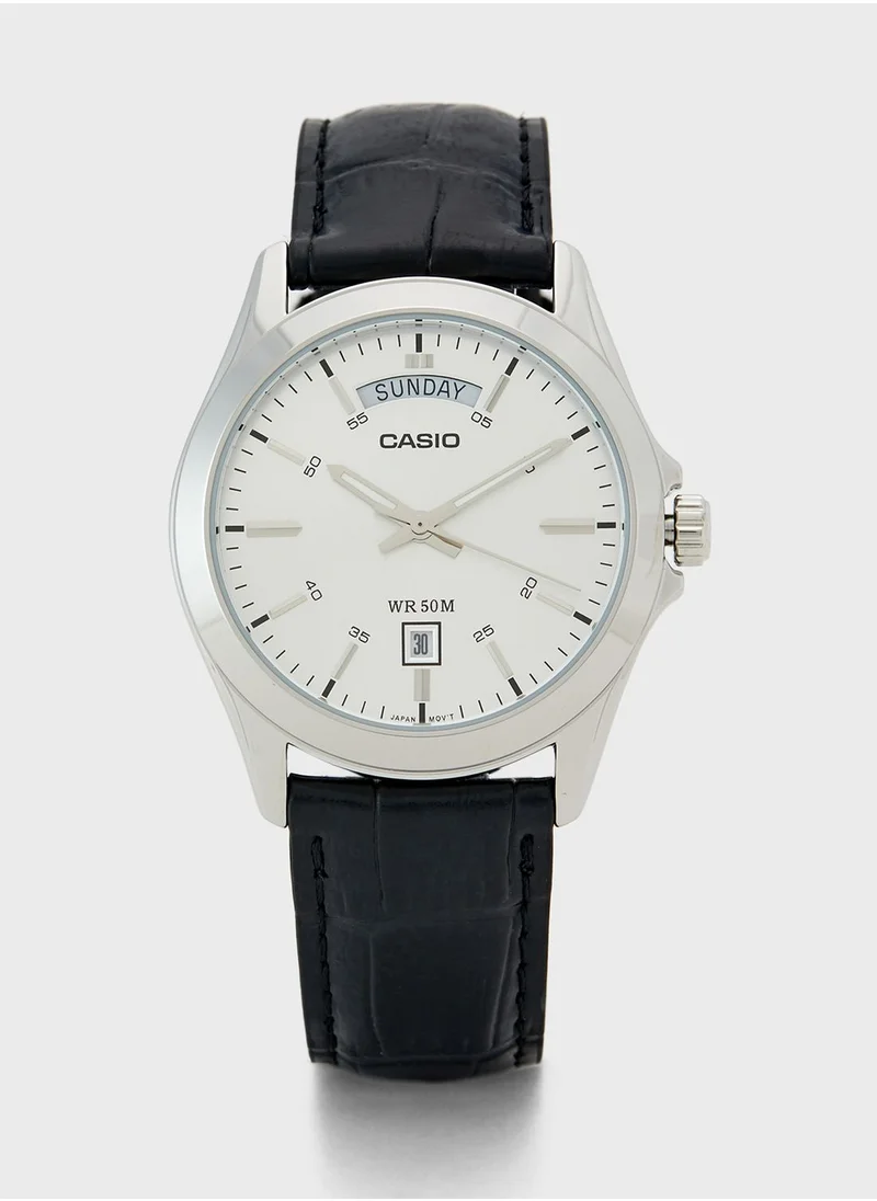 CASIO Classic Leather Strap Analog Watch