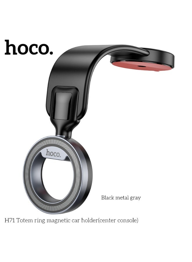 hoco. H71 Totem ring magnetic car holder(center console) - Image 1