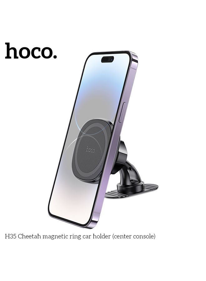 hoco. Car holder H35 Cheetah for dashboard(Black) - Image 3