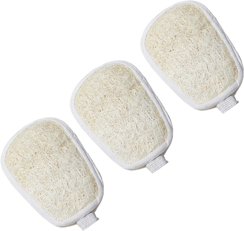 FAAY Loofah Sponge Refill for FAAY Back Scrubber on Stick, 3 Packs